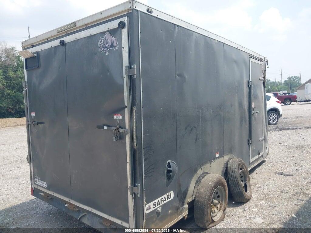 7NPRE1428ME002958 2021 RHINO 14' ENCLOSED TRAILER photo no. 4