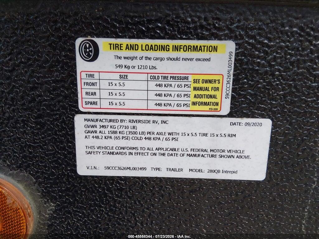 59CCC3626ML003499 2021 RIVERSIDE TRAVEL TRAILER photo no. 9