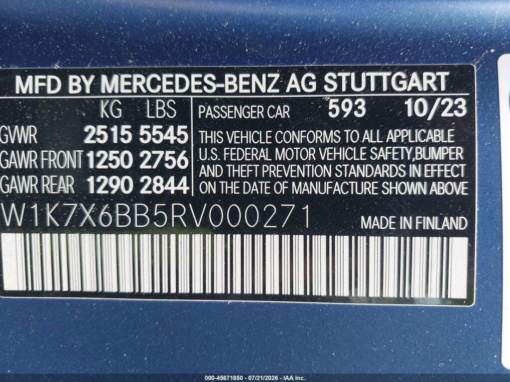 W1K7X6BB5RV000271 2024 MERCEDES-BENZ AMG GT 53 4-DOOR COUPE photo no. 9