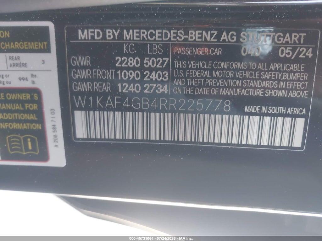 W1KAF4GB4RR225778 2024 MERCEDES-BENZ C 300 photo no. 9