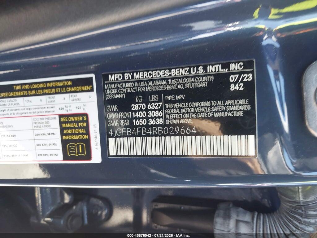 4JGFB4FB4RB029664 2024 MERCEDES-BENZ GLE 350 photo no. 9