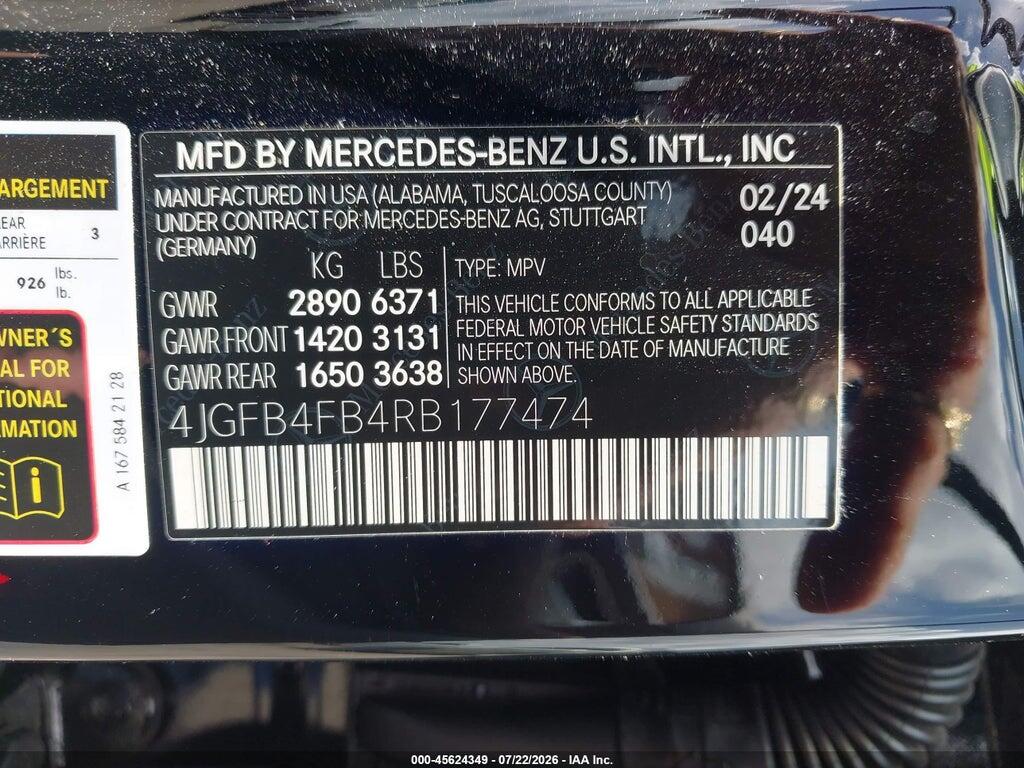 4JGFB4FB4RB177474 2024 MERCEDES-BENZ GLE 350 photo no. 9
