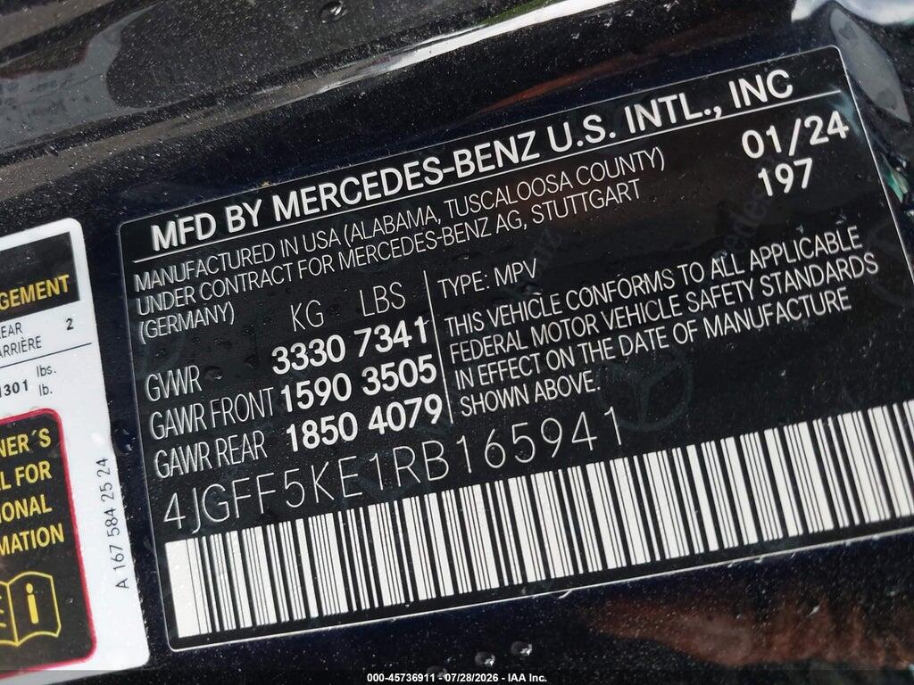 4JGFF5KE1RB165941 2024 MERCEDES-BENZ GLS 450 photo no. 9
