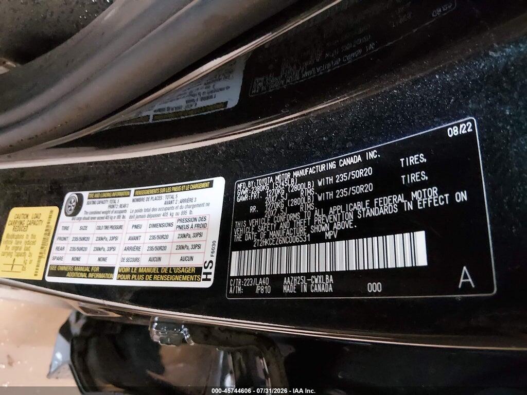 2T2HKCEZ6NC006531 2022 LEXUS NX 350H photo no. 9