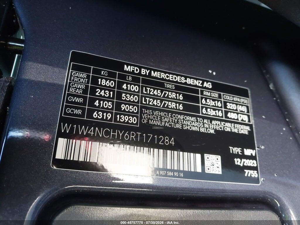 W1W4NCHY6RT171284 2024 MERCEDES-BENZ SPRINTER 2500 photo no. 9