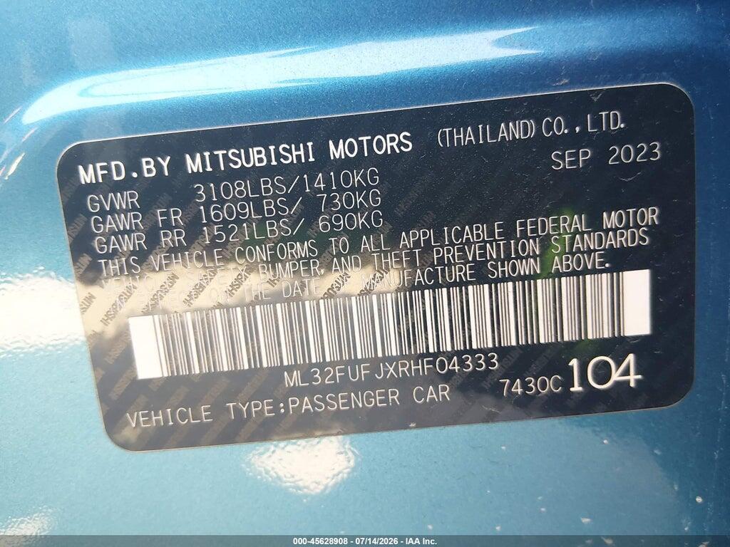 ML32FUFJXRHF04333 2024 MITSUBISHI MIRAGE G4 photo no. 9