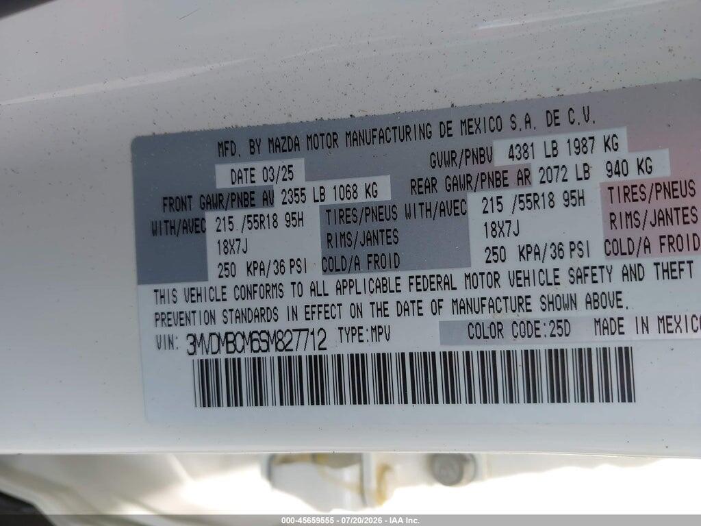 3MVDMBCM6SM827712 2025 MAZDA CX-30 photo no. 9