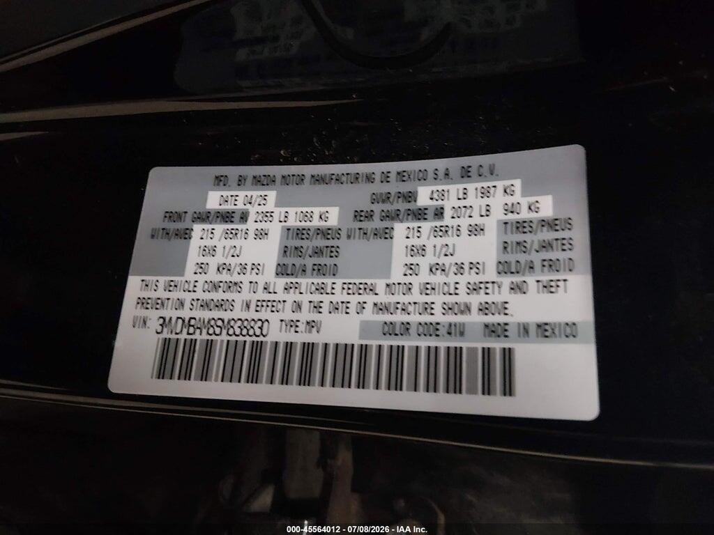 3MVDMBAM8SM838830 2025 MAZDA CX-30 photo no. 9
