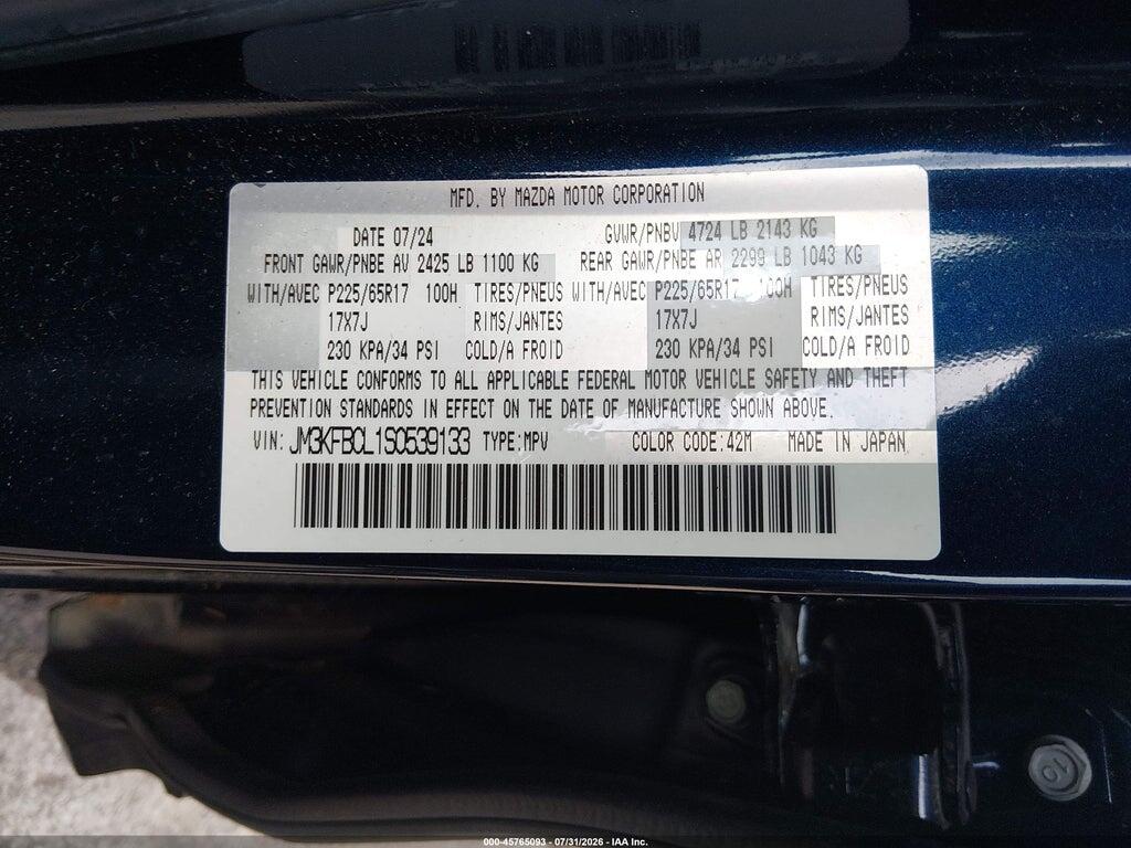 JM3KFBCL1S0539133 2025 MAZDA CX-5 photo no. 9