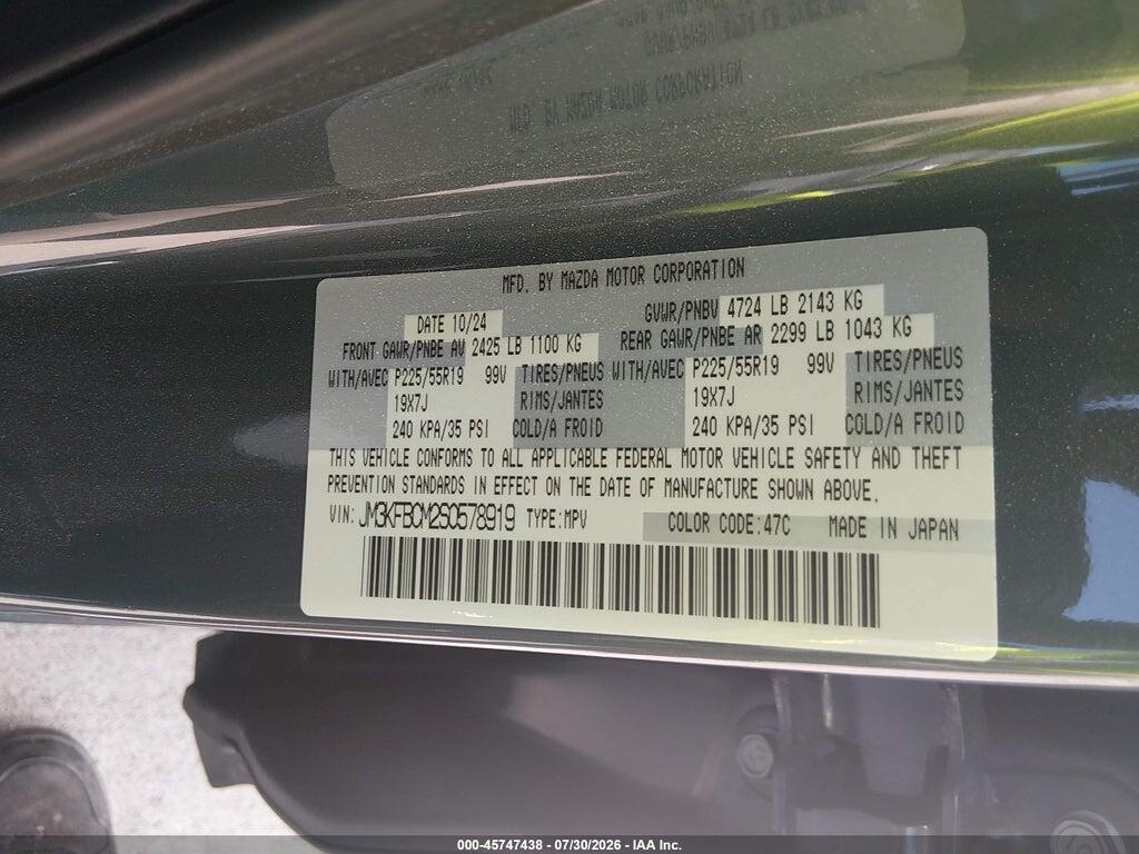 JM3KFBCM2S0578919 2025 MAZDA CX-5 photo no. 9