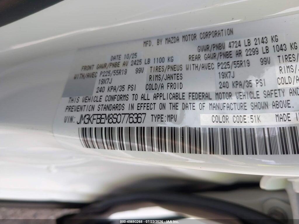 JM3KFBEM8S0776367 2025 MAZDA CX-5 photo no. 9
