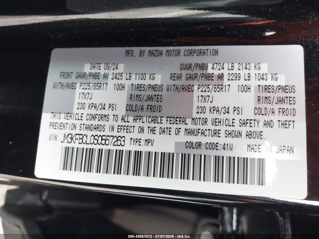 JM3KFBCL0S0567263 2025 MAZDA CX-5 photo no. 9