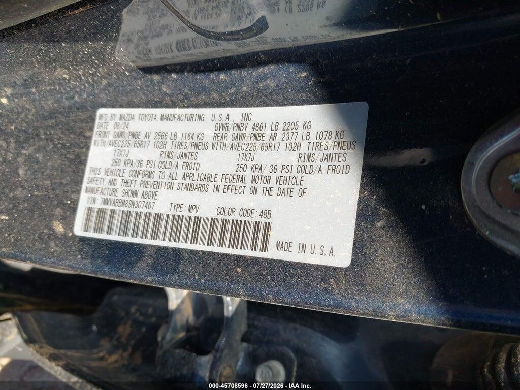 7MMVABBM8SN307467 2025 MAZDA CX-50 photo no. 9