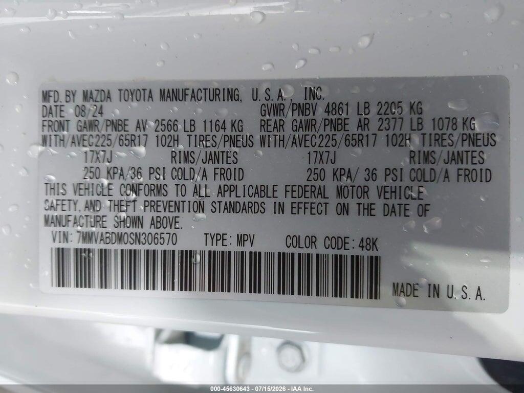 7MMVABDM0SN306570 2025 MAZDA CX-50 photo no. 9