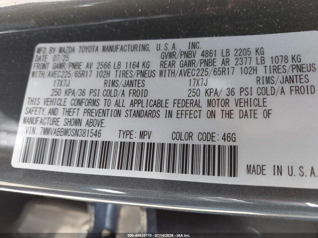 7MMVABBM0SN381546 2025 MAZDA CX-50 photo no. 9