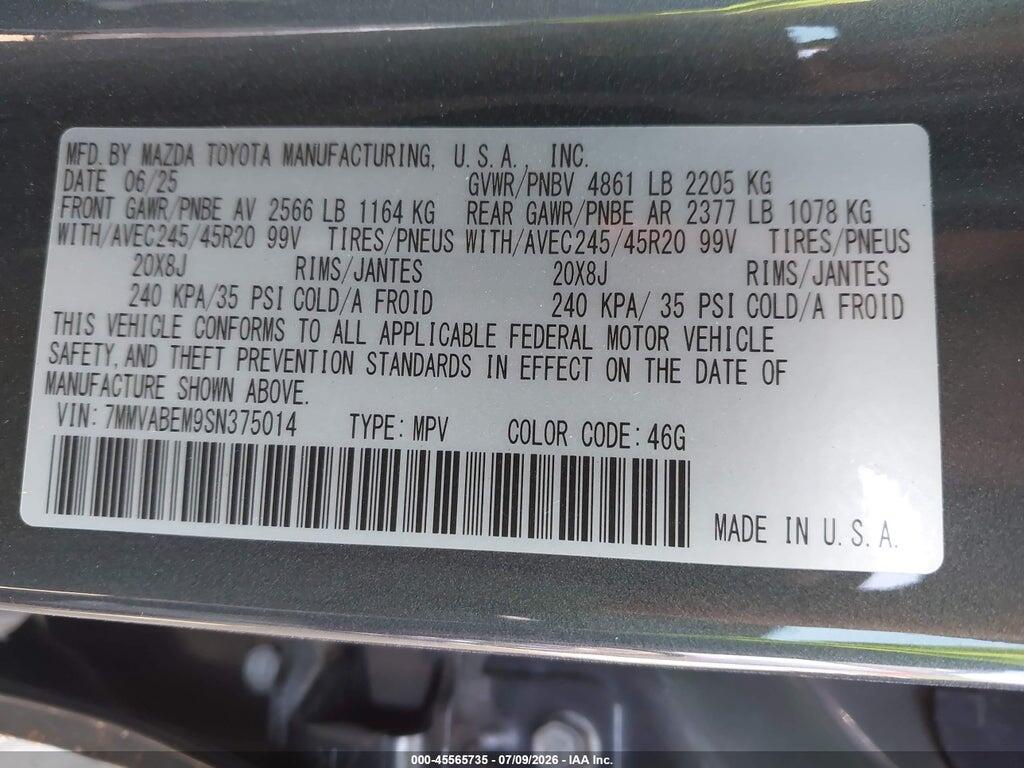 7MMVABEM9SN375014 2025 MAZDA CX-50 photo no. 9