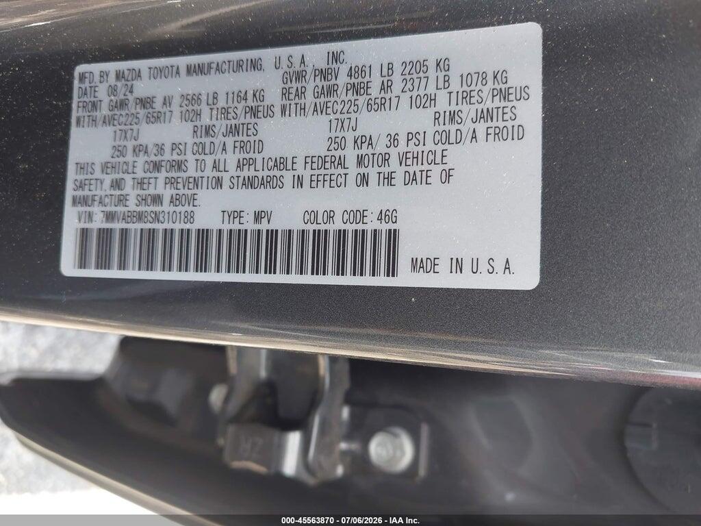 7MMVABBM8SN310188 2025 MAZDA CX-50 photo no. 9