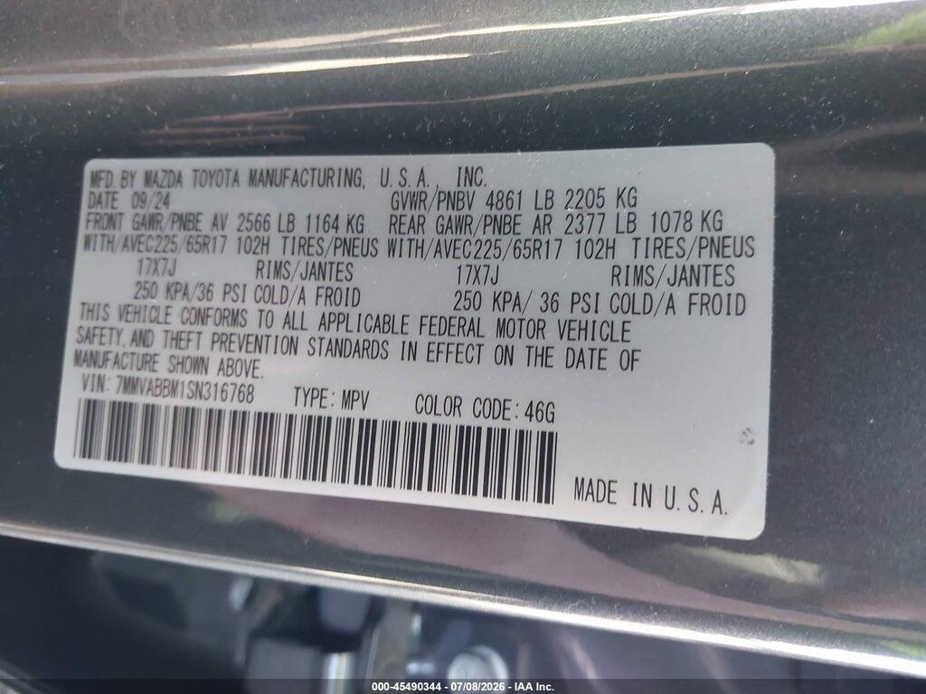 7MMVABBM1SN316768 2025 MAZDA CX-50 photo no. 9