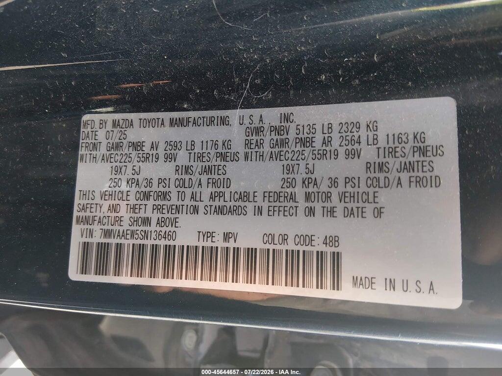 7MMVAAEW5SN136460 2025 MAZDA CX-50 HYBRID photo no. 9