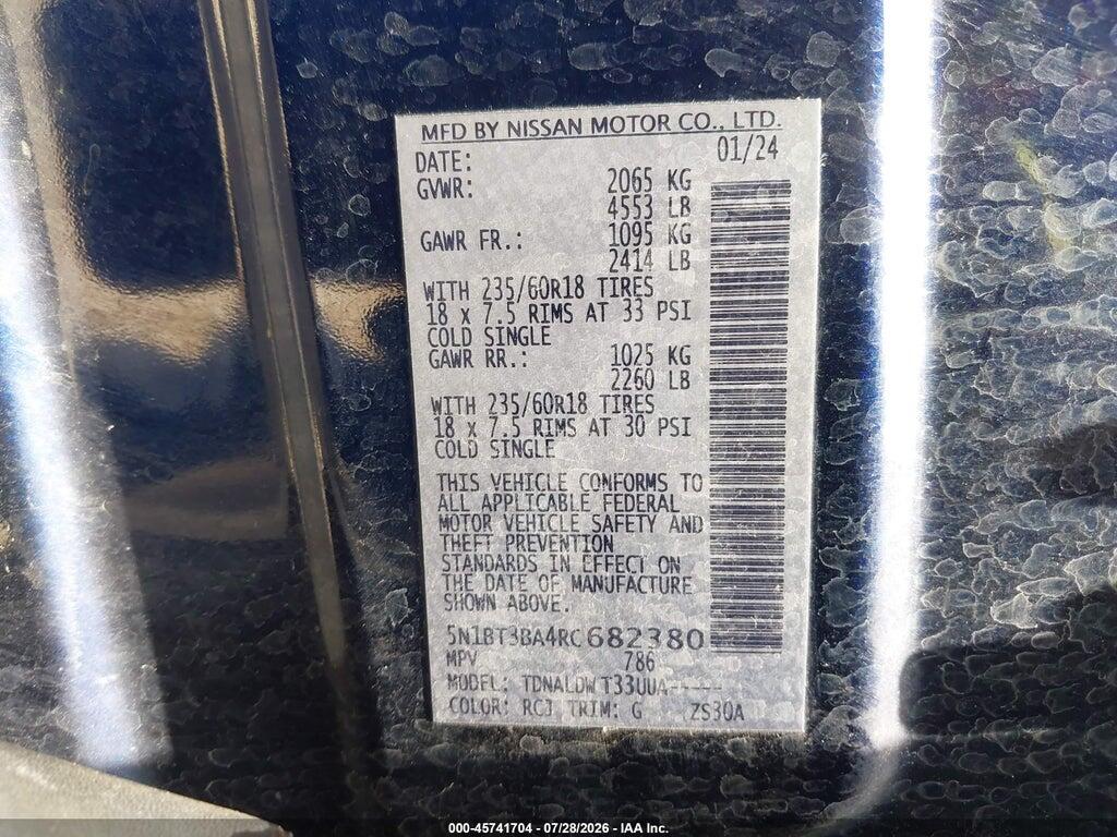 5N1BT3BA4RC682380 2024 NISSAN ROGUE photo no. 9