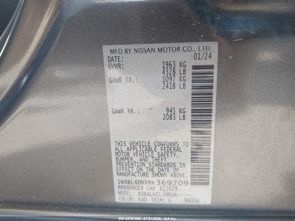 1N4BL4DVXRN369709 2024 NISSAN ALTIMA photo no. 9