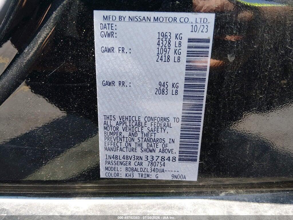 1N4BL4BV3RN337848 2024 NISSAN ALTIMA photo no. 9