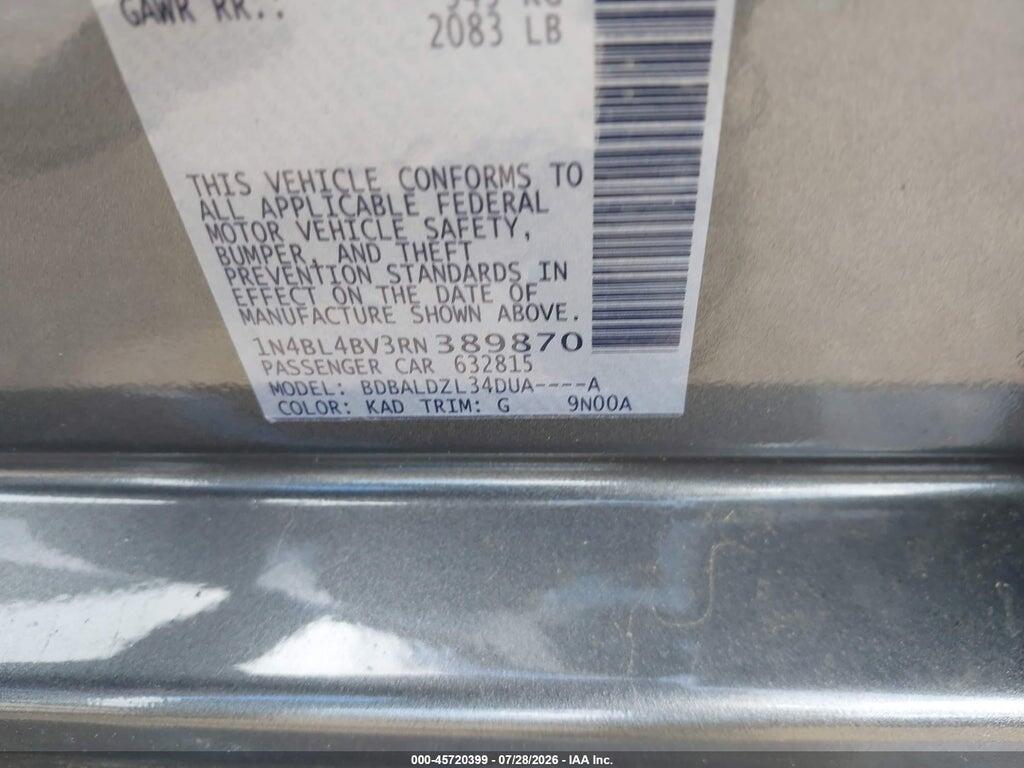 1N4BL4BV3RN389870 2024 NISSAN ALTIMA photo no. 9