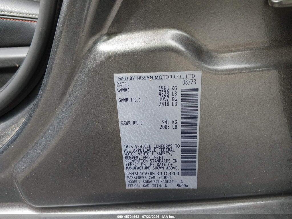 1N4BL4CV7RN310344 2024 NISSAN ALTIMA photo no. 9