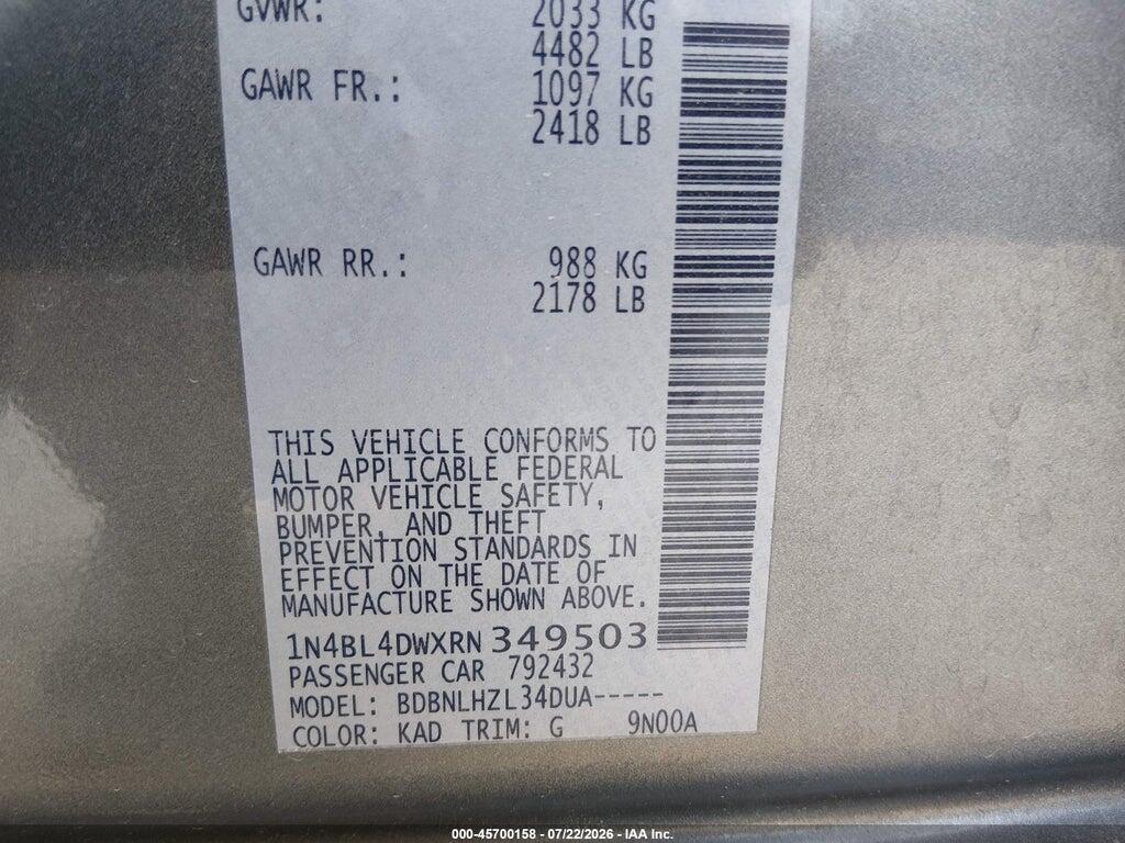 1N4BL4DWXRN349503 2024 NISSAN ALTIMA photo no. 9