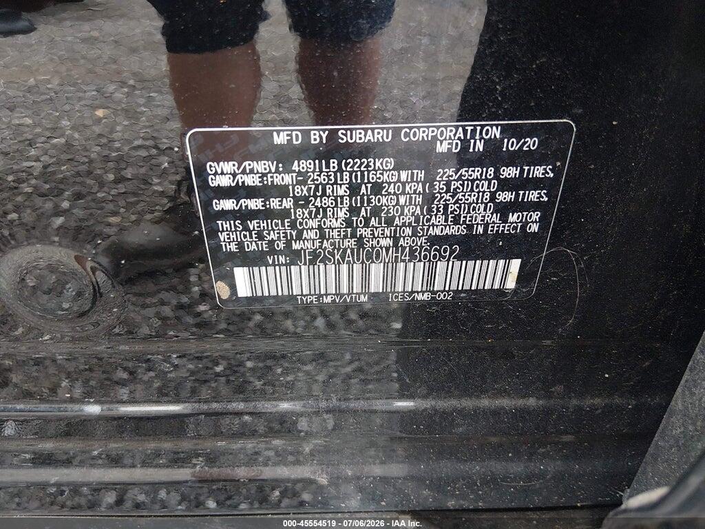 JF2SKAUC0MH436692 2021 SUBARU FORESTER photo no. 9