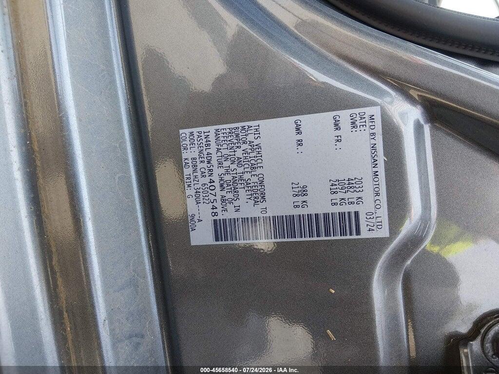 1N4BL4DW5RN407548 2024 NISSAN ALTIMA photo no. 9