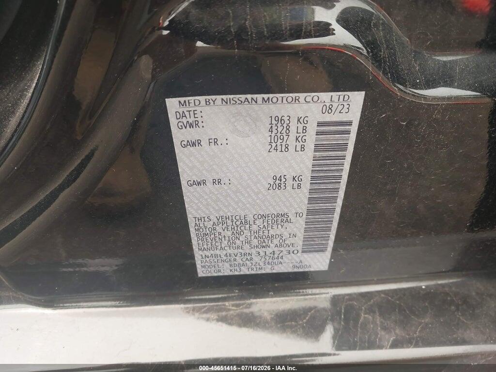 1N4BL4EV3RN314730 2024 NISSAN ALTIMA photo no. 9