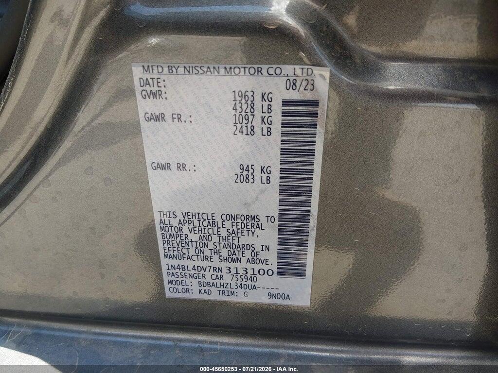 1N4BL4DV7RN313100 2024 NISSAN ALTIMA photo no. 9