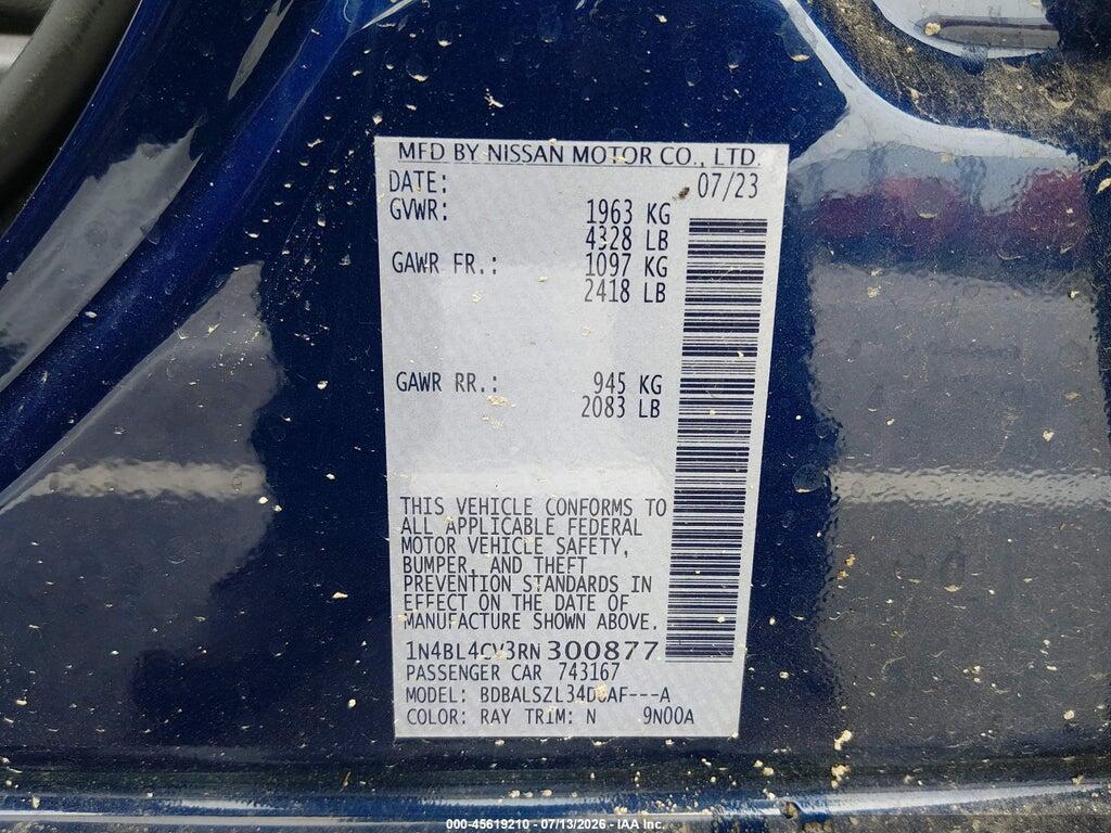 1N4BL4CV3RN300877 2024 NISSAN ALTIMA photo no. 9