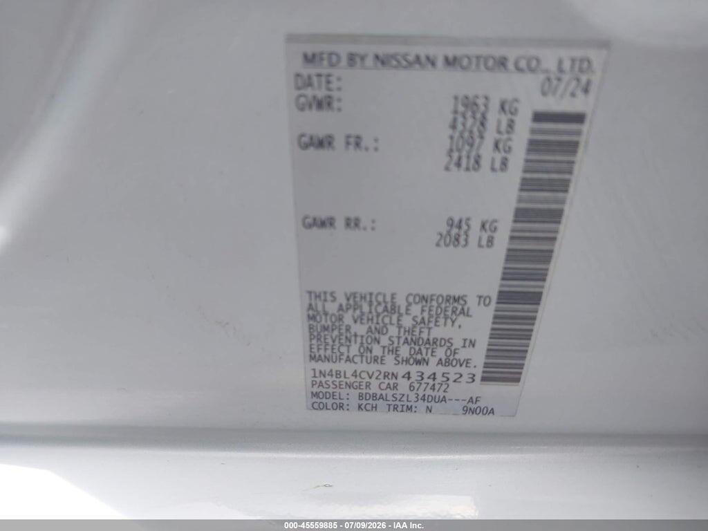 1N4BL4CV2RN434523 2024 NISSAN ALTIMA photo no. 9