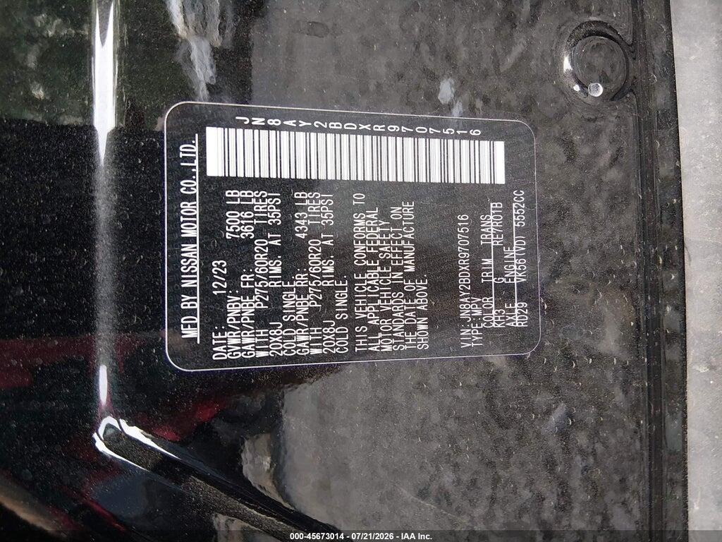JN8AY2BDXR9707516 2024 NISSAN ARMADA photo no. 9