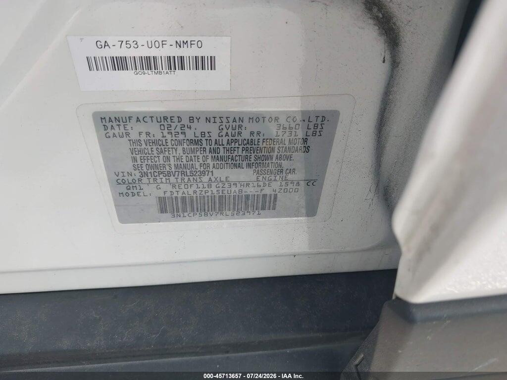 3N1CP5BV7RL523971 2024 NISSAN KICKS photo no. 9