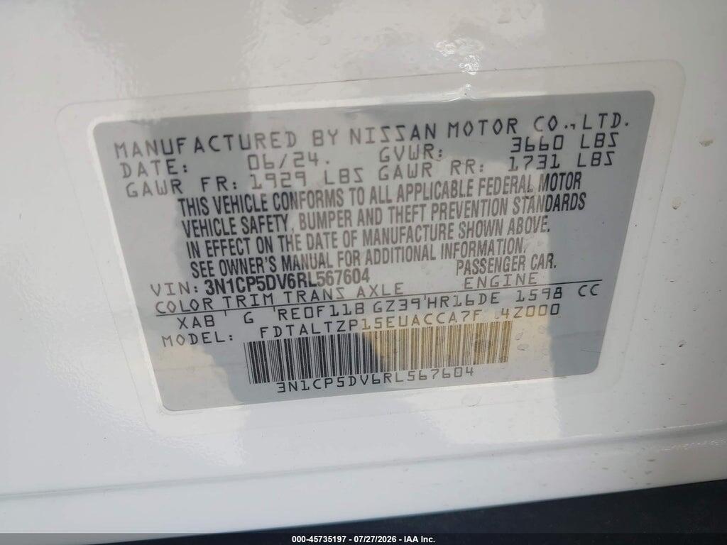 3N1CP5DV6RL567604 2024 NISSAN KICKS photo no. 9