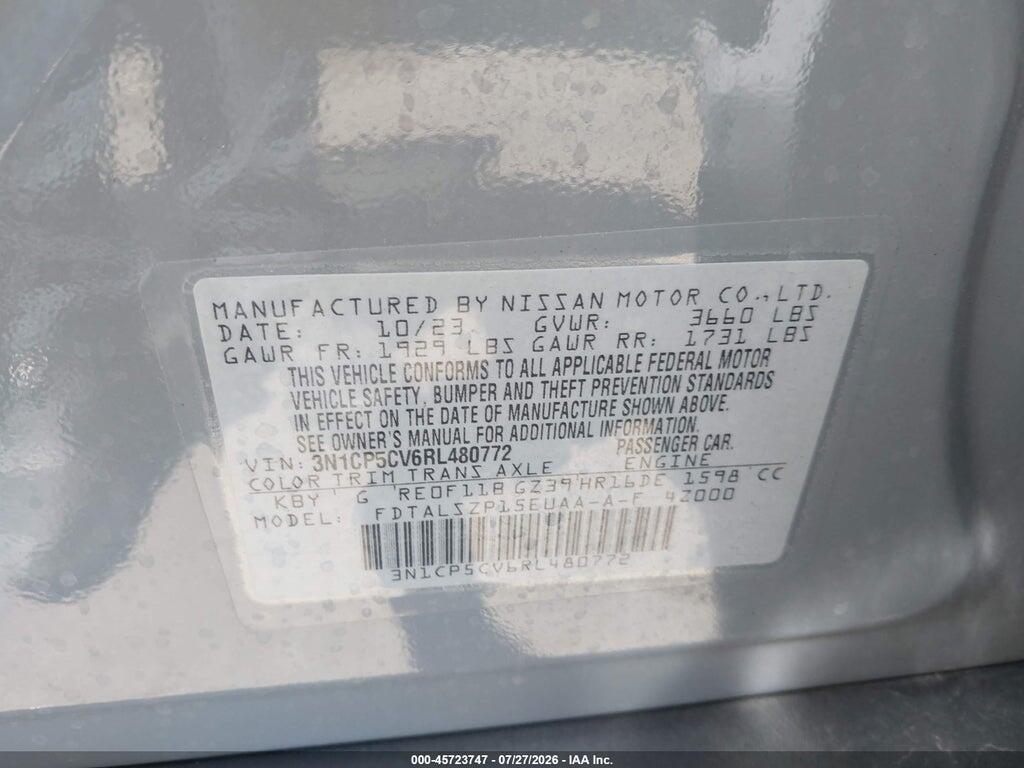 3N1CP5CV6RL480772 2024 NISSAN KICKS photo no. 9