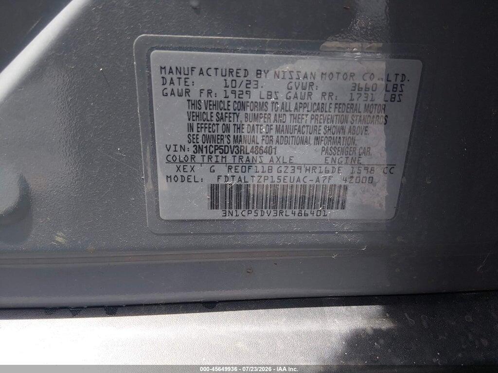 3N1CP5DV3RL486401 2024 NISSAN KICKS photo no. 9