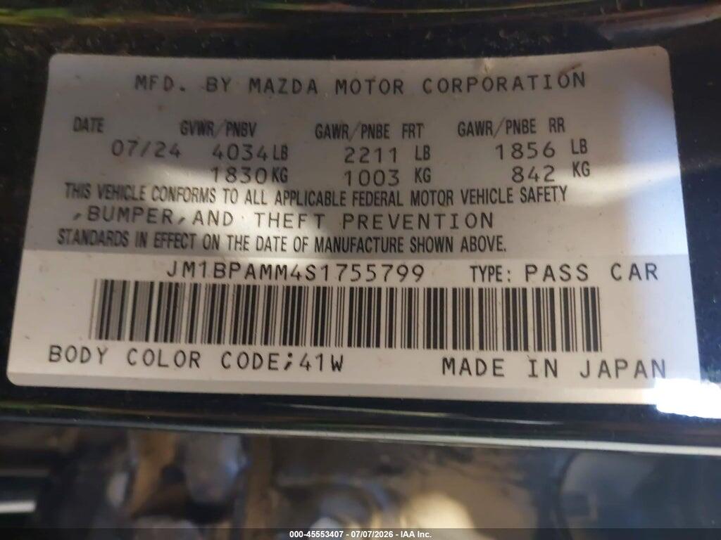 JM1BPAMM4S1755799 2025 MAZDA MAZDA3 photo no. 9