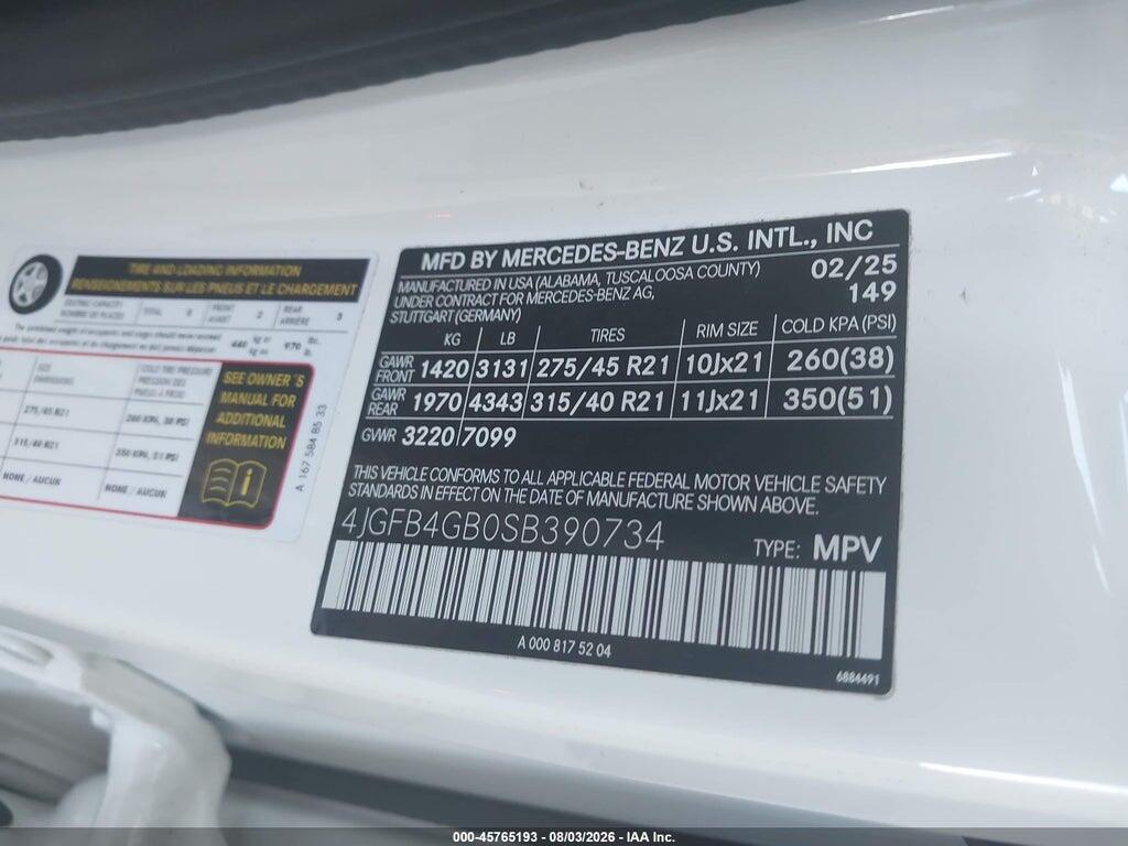 4JGFB4GB0SB390734 2025 MERCEDES-BENZ GLE 450E photo no. 9