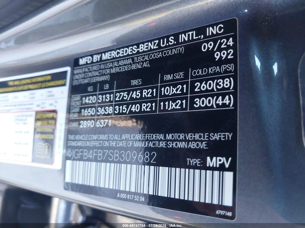 4JGFB4FB7SB309682 2025 MERCEDES-BENZ GLE 350 photo no. 9