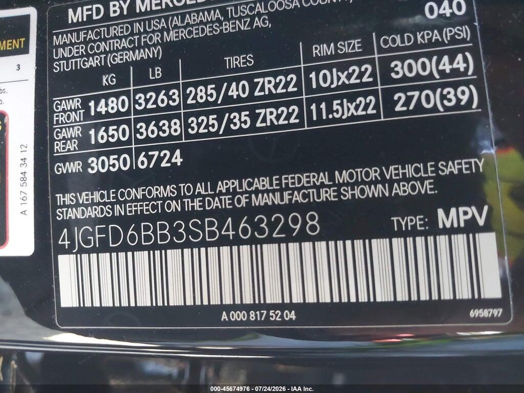 4JGFD6BB3SB463298 2025 MERCEDES-BENZ AMG GLE 53 COUPE photo no. 9