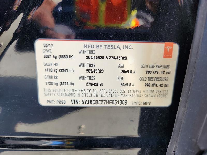 2017 TESLA MODEL X — Фото 13 из 13