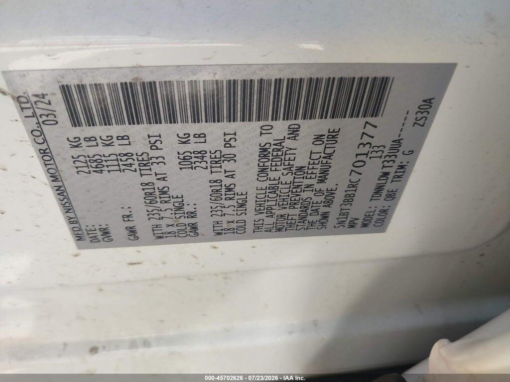 5N1BT3BB1RC701377 2024 NISSAN ROGUE photo no. 9