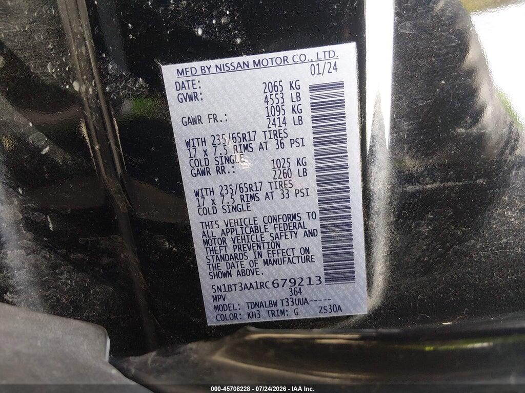 5N1BT3AA1RC679213 2024 NISSAN ROGUE photo no. 9