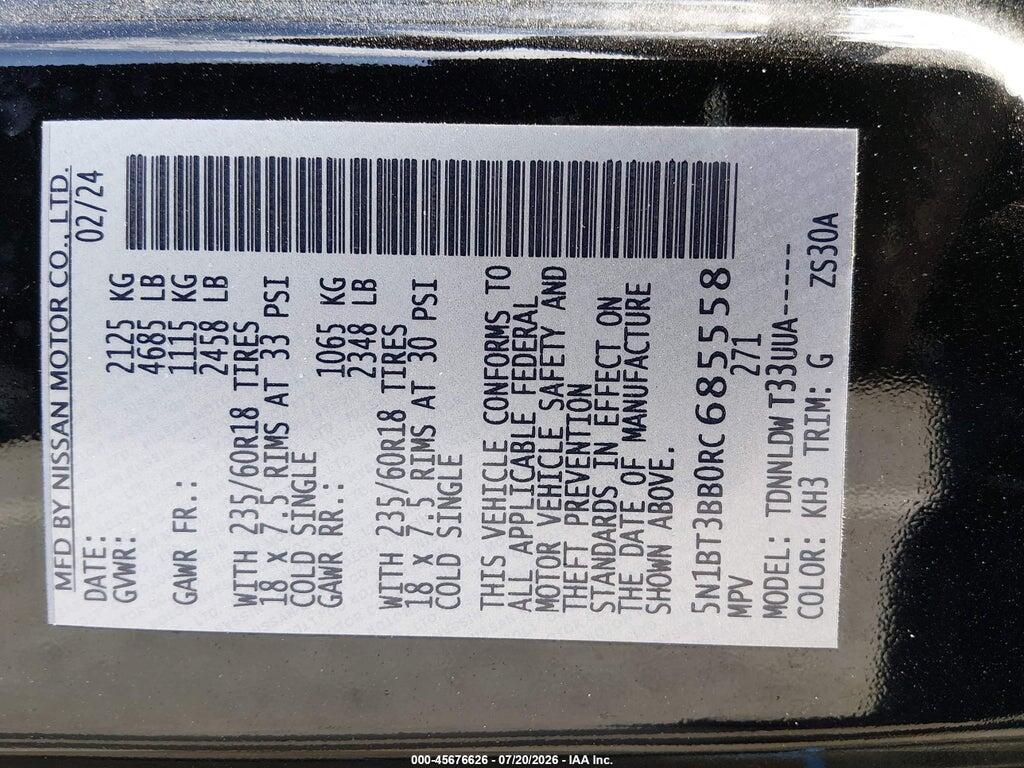 5N1BT3BB0RC685558 2024 NISSAN ROGUE photo no. 9