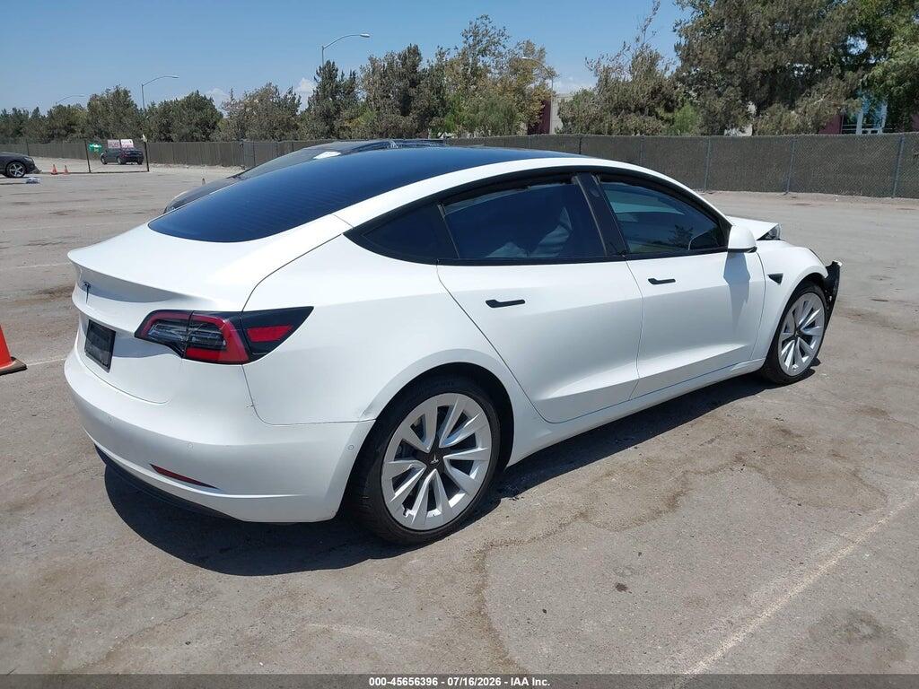 5YJ3E1EA9MF928452 2021 TESLA MODEL 3 photo no. 4
