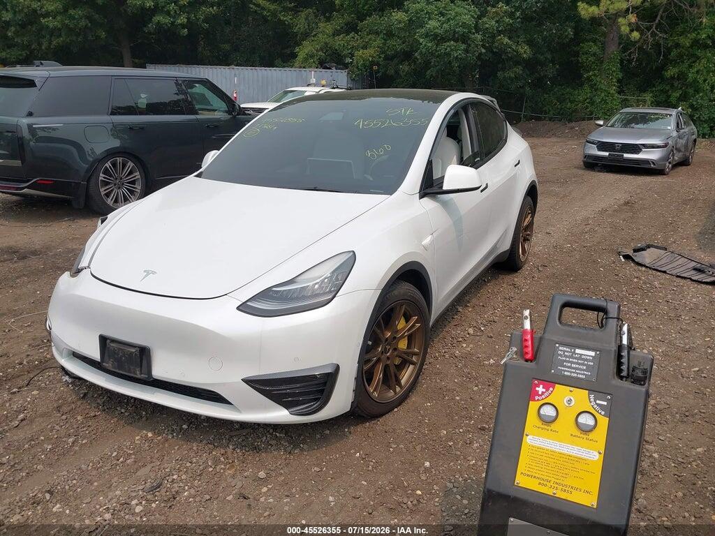 5YJYGDEE4MF179600 2021 TESLA MODEL Y photo no. 2